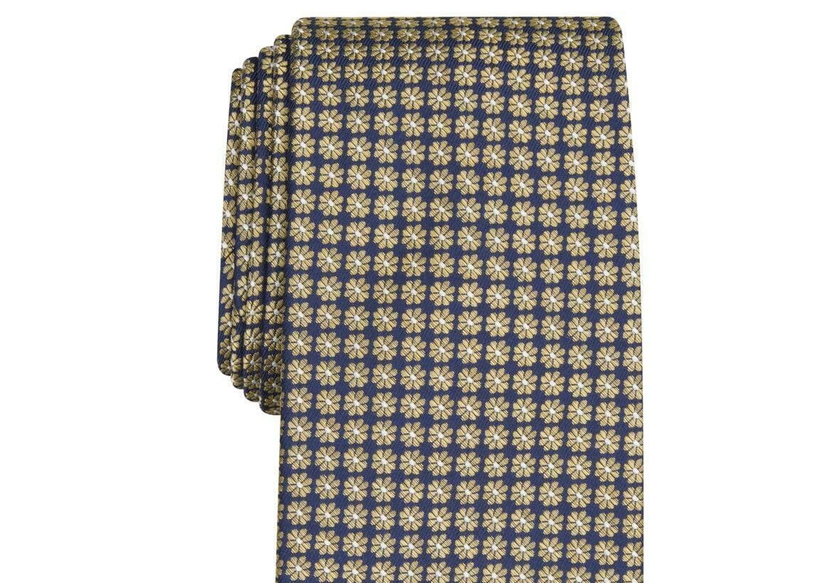 Gravata Tulip Neat Masculina Club Room Amarela Tamanho Regular