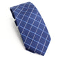 Gravata Club Room Classic Grid Masculina Azul Tamanho Regular