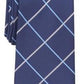 Gravata Club Room Classic Grid Masculina Azul Tamanho Regular