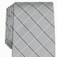 Gravata Club Room Classic Grid Masculina Cinza Tamanho Regular