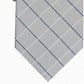 Gravata Club Room Classic Grid Masculina Cinza Tamanho Regular