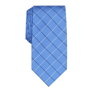 Gravata Classic Grid Masculina Club Room Azul Marinho Tamanho Regular
