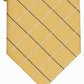 Gravata Club Room Classic Grid Masculina Amarela Tamanho Regular