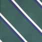 Gravata listrada clássica masculina Club Room, verde, tamanho regular