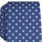Gravata clássica floral elegante masculina Club Room, azul marinho, tamanho regular