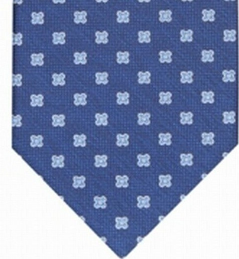 Gravata clássica floral elegante masculina Club Room, azul marinho, tamanho regular