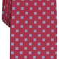 Gravata clássica floral elegante masculina Club Room vermelha tamanho regular