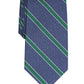 Gravata listrada masculina Club Room, verde, listrada, tamanho regular