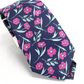 Gravata Floral Skinny Horizon Masculina Bar III Azul Tamanho Único