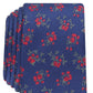 Gravata floral fina Nelson masculina Bar III vermelha tamanho regular
