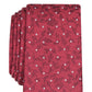 Gravata masculina Bar III Iris Skinny Floral Dot vermelha tamanho regular