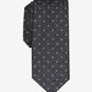 Gravata masculina Bar III Iris Skinny Floral Dot preta, tamanho único