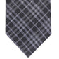 Gravata xadrez skinny Cooper masculina Bar III preta - tamanho regular