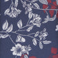 Gravata Skinny Floral Poplar Masculina Bar III Vermelha Tamanho Regular