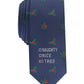 Gravata fina masculina Bar III I Tried Holiday, tamanho azul marinho, regular