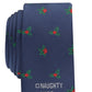 Gravata fina masculina Bar III I Tried Holiday, tamanho azul marinho, regular