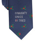 Gravata fina masculina Bar III I Tried Holiday, tamanho azul marinho, regular