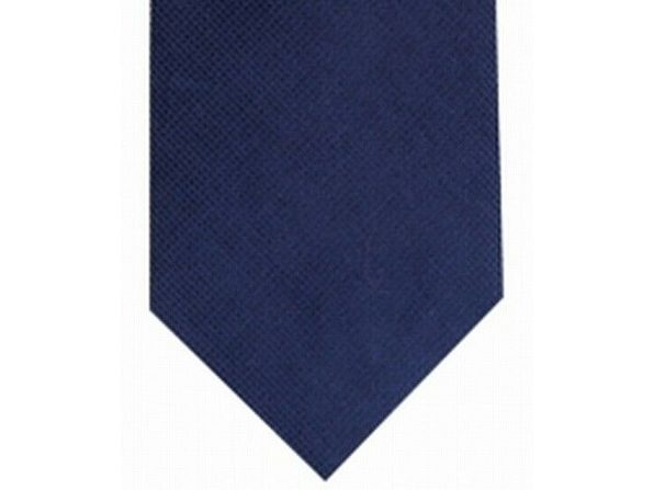 Gravata Bar III Masculina Harbor Skinny Texturizada Mini-Grid Azul Marinho Tamanho Regular