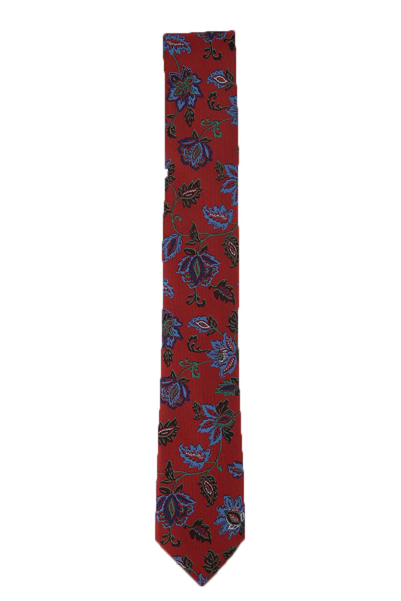 Gravata floral masculina Bar III Heron vermelha tamanho único