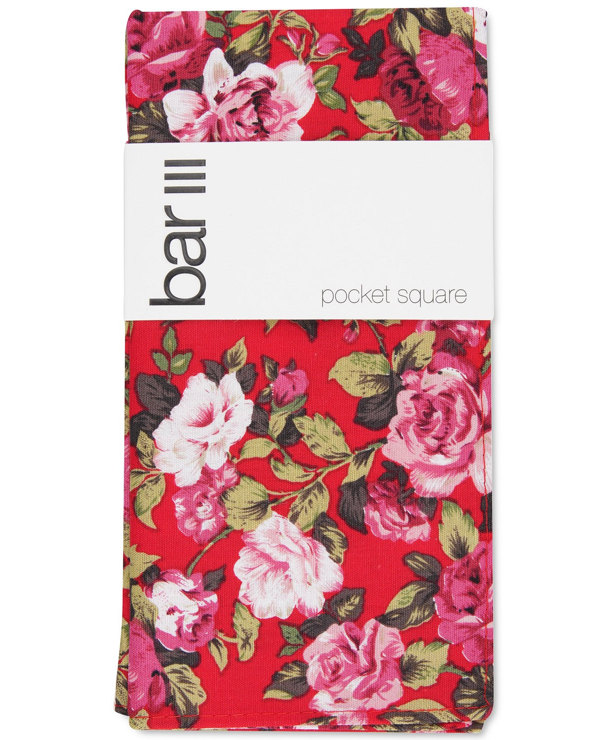 Lenço de bolso floral Carson masculino Bar III vermelho tamanho regular