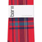 Lenço de bolso xadrez Abby masculino Bar III vermelho tamanho regular