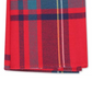 Lenço de bolso xadrez Abby masculino Bar III vermelho tamanho regular