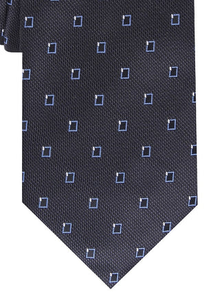 Gravata Alfani Masculina Slim Neat Preta Tamanho Regular