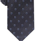 Gravata Alfani Slim Neat Masculina Azul Marinho Tamanho Regular