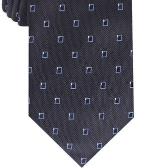 Gravata Alfani Slim Neat Masculina Azul Marinho Tamanho Regular