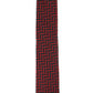 Gravata Alfani Masculina Slim Geométrica Vermelha Tamanho Regular
