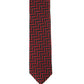 Gravata Alfani Masculina Slim Geométrica Vermelha Tamanho Regular