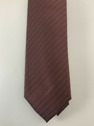 Gravata Alfani Slim Mini-Dot Masculina Vermelha Tamanho Regular