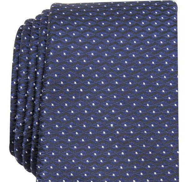 Gravata Alfani Slim Geo Masculina Preta Regular