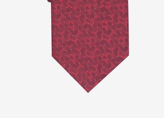 Gravata Alfani Slim Geo Masculina Red Dot Tamanho Regular