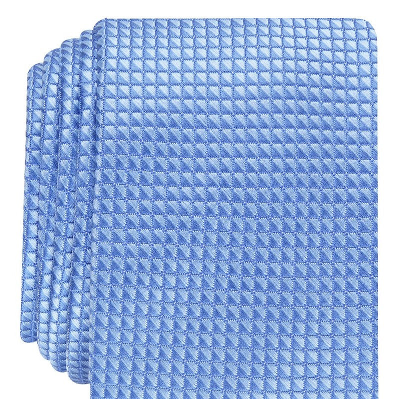 Gravata Alfani Slim Neat Masculina Azul Tamanho Regular