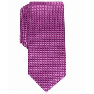 Gravata Alfani Slim Neat Masculina Rosa Tamanho Regular