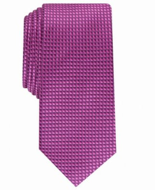 Gravata Alfani Slim Neat Masculina Rosa Tamanho Regular