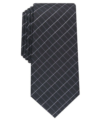 Gravata Alfani Slim Grid Masculina Preta Tamanho Único