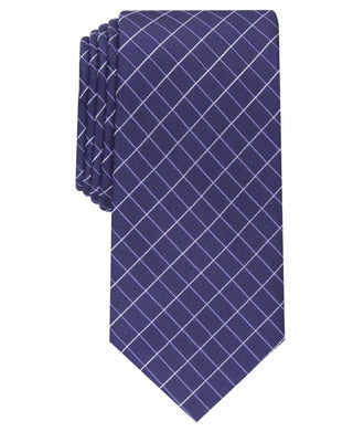 Gravata Alfani Slim Grid Masculina Roxa Tamanho Único
