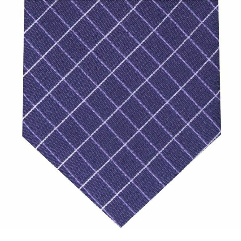 Gravata Alfani Slim Grid Masculina Roxa Tamanho Único