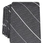 Gravata Alfani Masculina Slim Stripe Preta Tamanho Regular