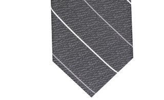 Gravata Alfani Masculina Slim Stripe Preta Tamanho Regular