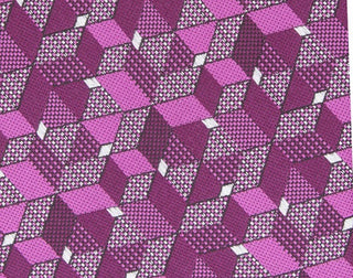 Gravata Alfani Slim Geo Masculina Rosa Tamanho Único