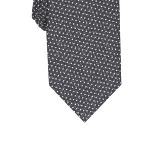 Gravata Alfani Masculina Slim Abstract Dot Preta Tamanho Regular