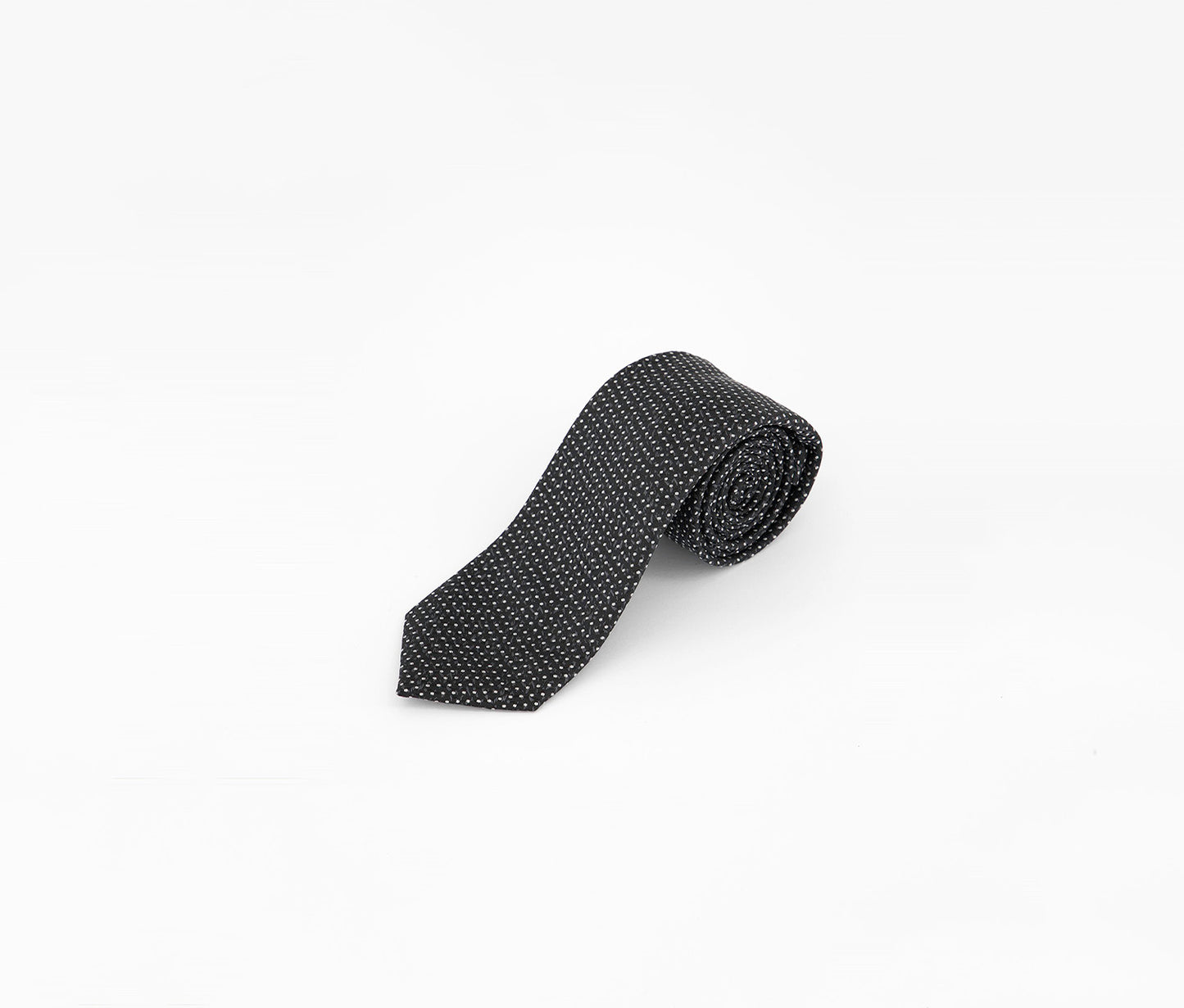 Gravata Alfani Masculina Slim Abstract Dot Preta Tamanho Regular