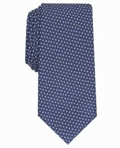 Gravata Alfani Masculina Slim Abstract Dot Azul Marinho Tamanho Regular