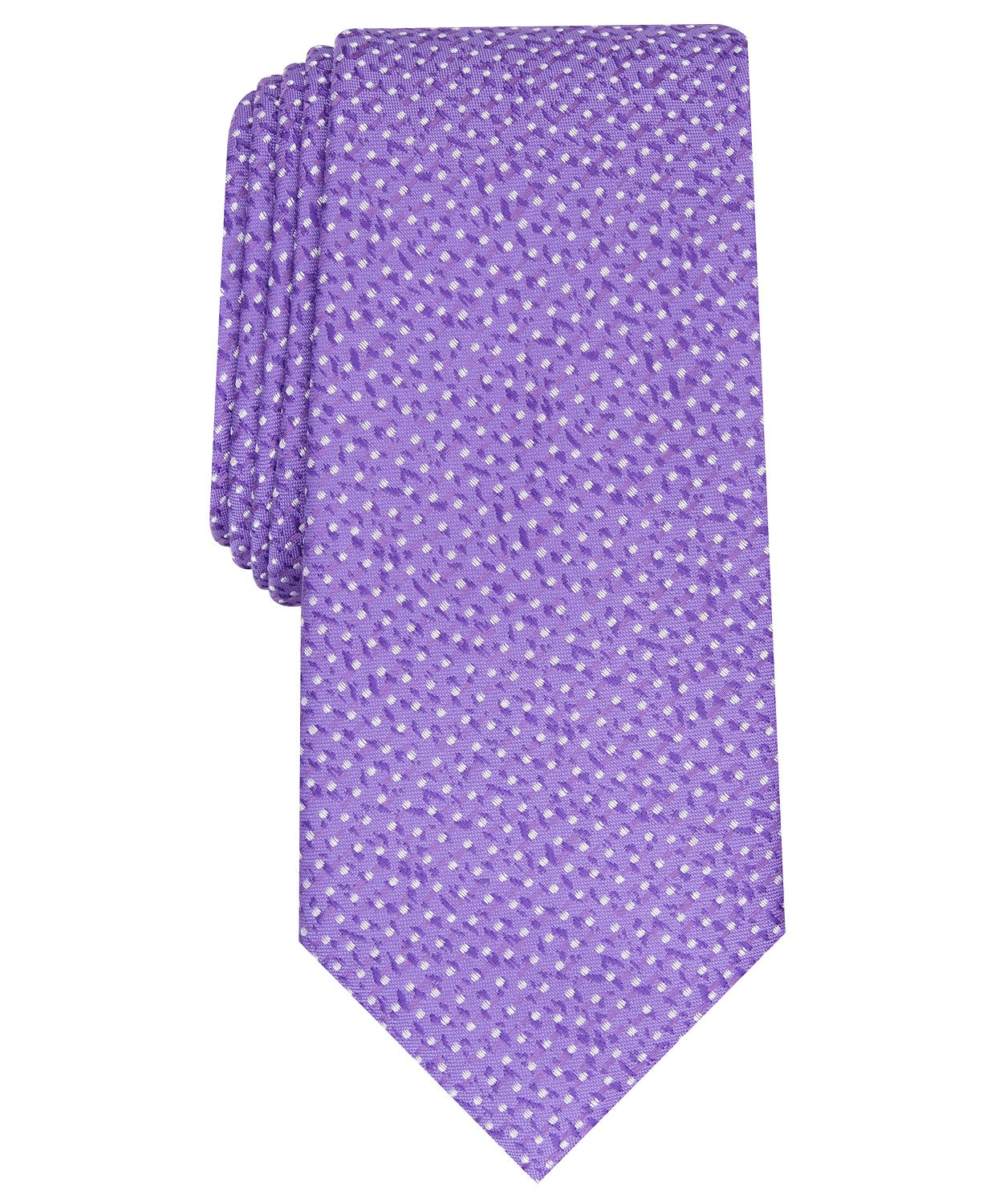 Gravata Alfani Masculina Slim Abstract Dot Roxa Tamanho Regular