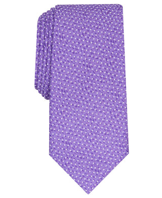Gravata Alfani Masculina Slim Abstract Dot Roxa Tamanho Regular