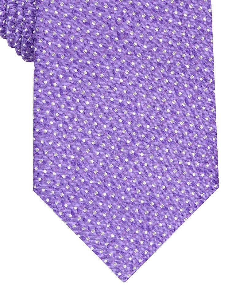 Gravata Alfani Masculina Slim Abstract Dot Roxa Tamanho Regular