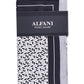 Lenço de bolso Alfani masculino Geo Silk, branco, tamanho regular